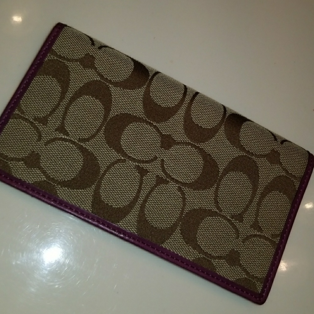 Coach Checkbook Holder